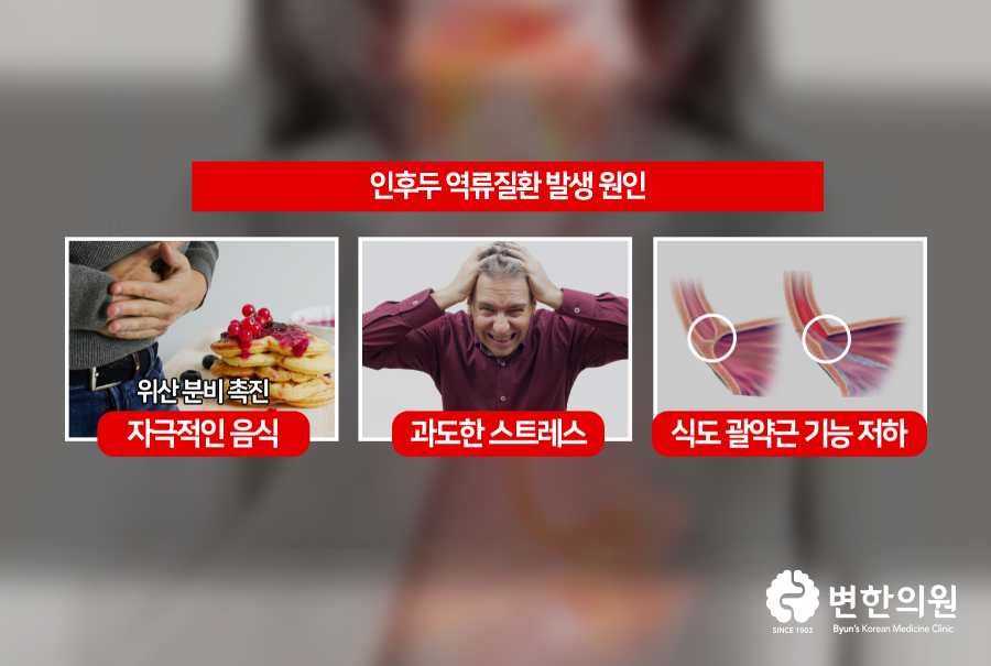 인후두역류질환 원인 분석 변한의원